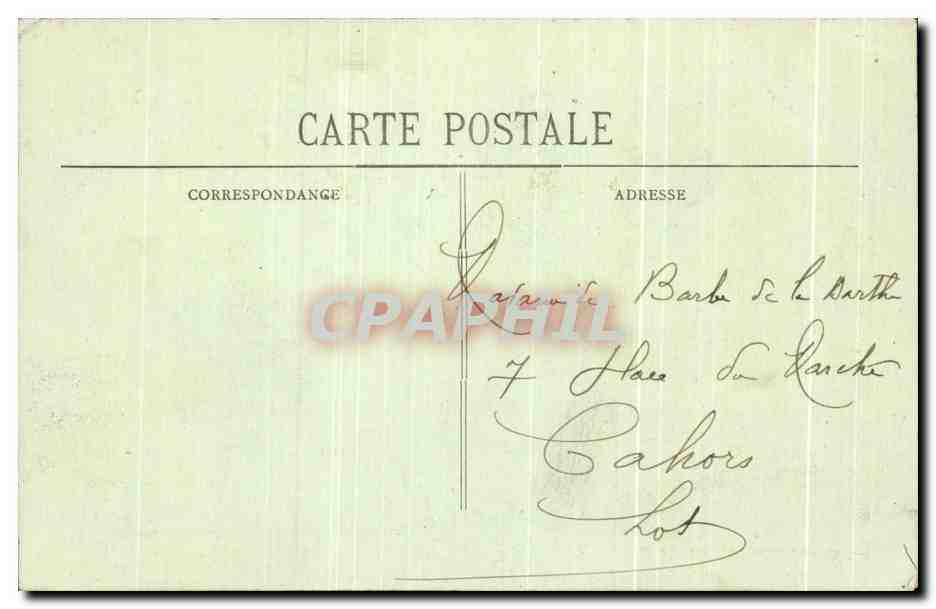 CPA Biarritz Artistique Villa Bela et Pointe du Port Vieux — Verso