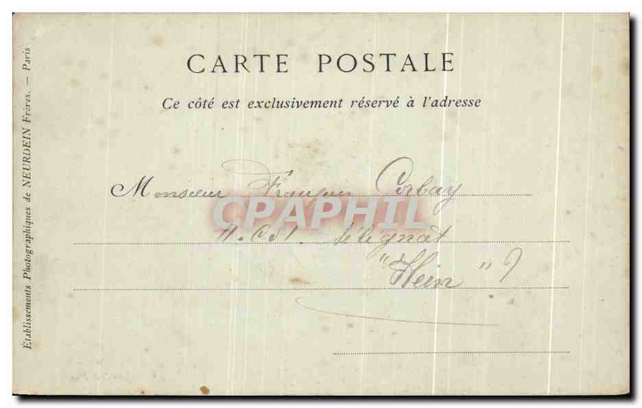 CPA Bourg La Halle aux grains — Rückseite