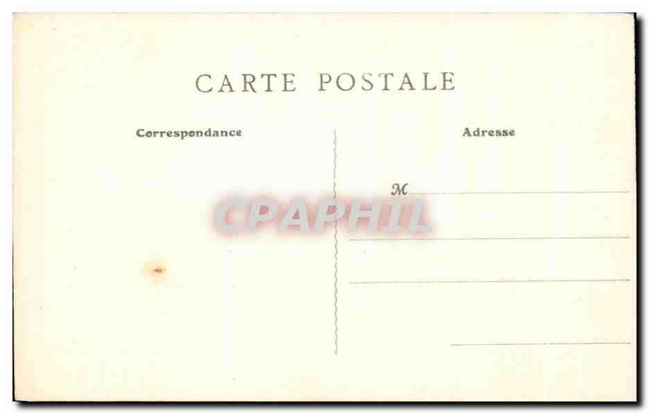 CPA Chateau de l'Ecluze Un coin du Parc — Rückseite
