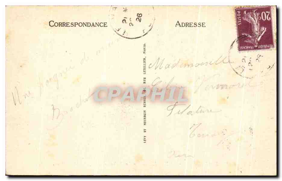 CPA Sainte Adresse Le Nice Havrais Le palais des Regates et la Heve — Rückseite