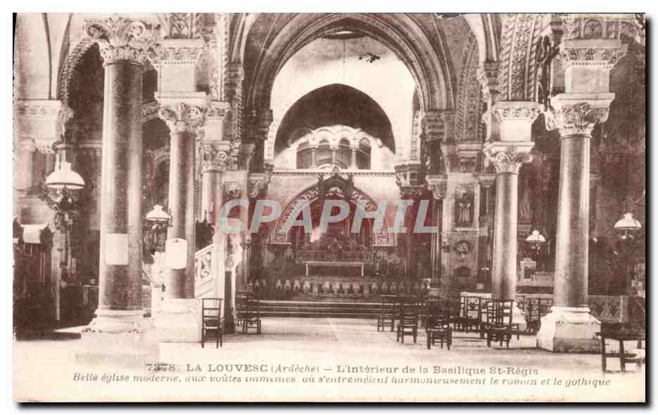 La Louvesc (Ardèche) — L'intérieur de la Basilique Saint-Régis — Éditions d'Art Margerit-Bolomès