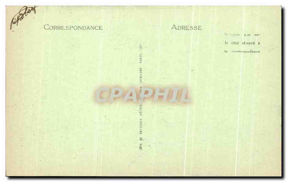 CPA Chambery Fontaine des Elephants par Sappey — Verso