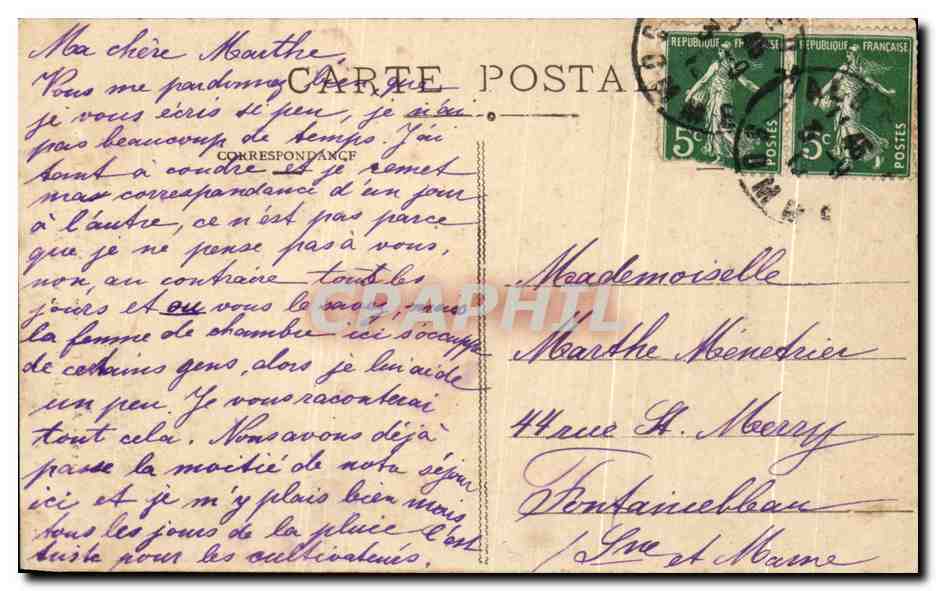 CPA Albert Notre Dame de Brebieres Chapelle de la Vierge Miraculeuse — Rückseite