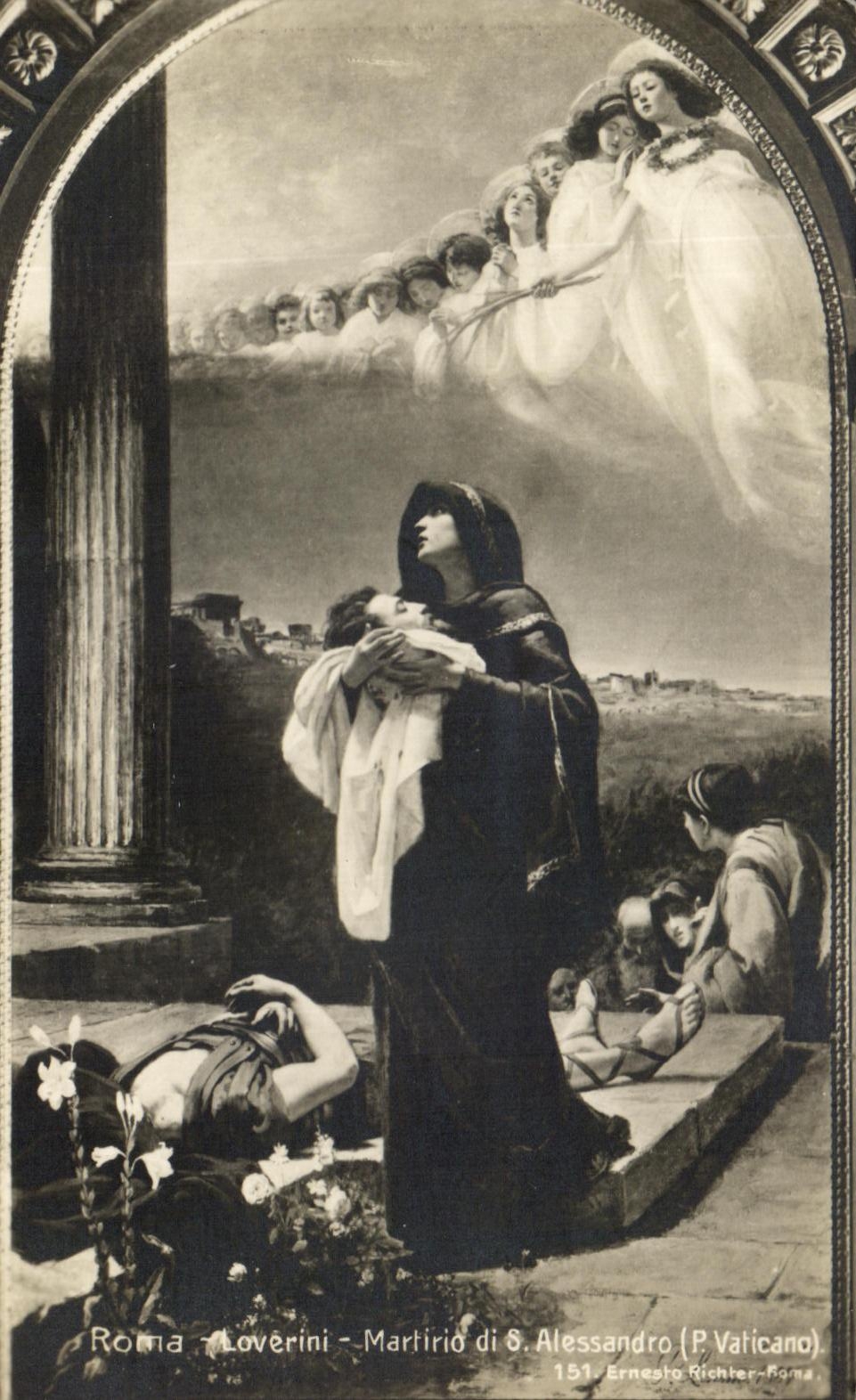 CPA Roma Loverini Martirio di Alessandro Vaticano Anges