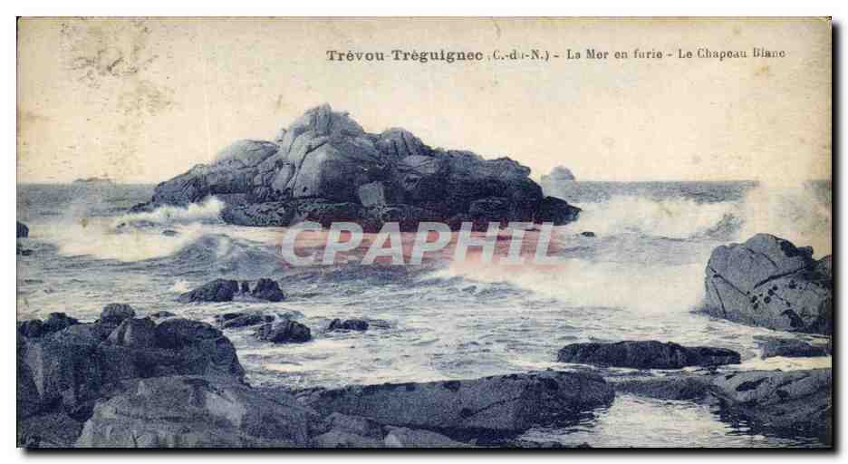 Trévou-Tréguignec (Côtes-d'Armor) - Die tobende See - Der Weiße Hut