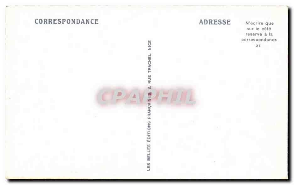 CPA Theoule La Grotte de Gardanne — Rückseite