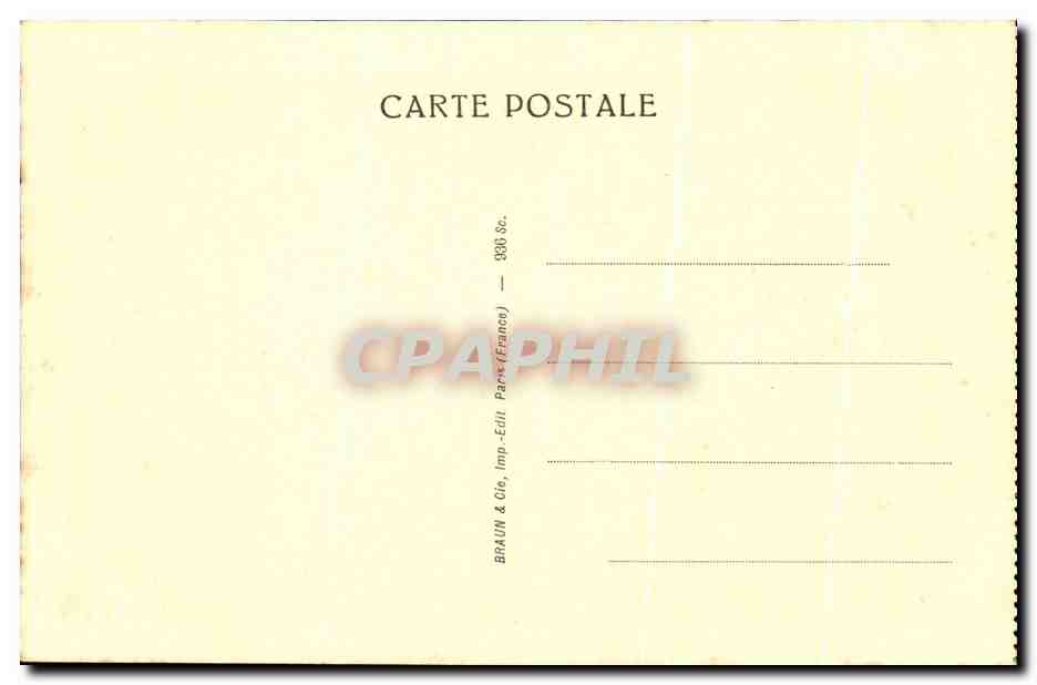 Atalante — statue du Musée du Louvre — série 522, éditée par Braun & Cie, Paris — Reverso