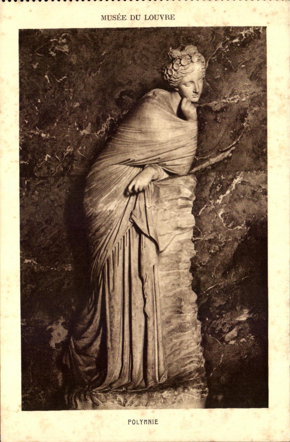 Statue de Polymnie — Musée du Louvre — Braun & Gia, Imp.-Edit. France
