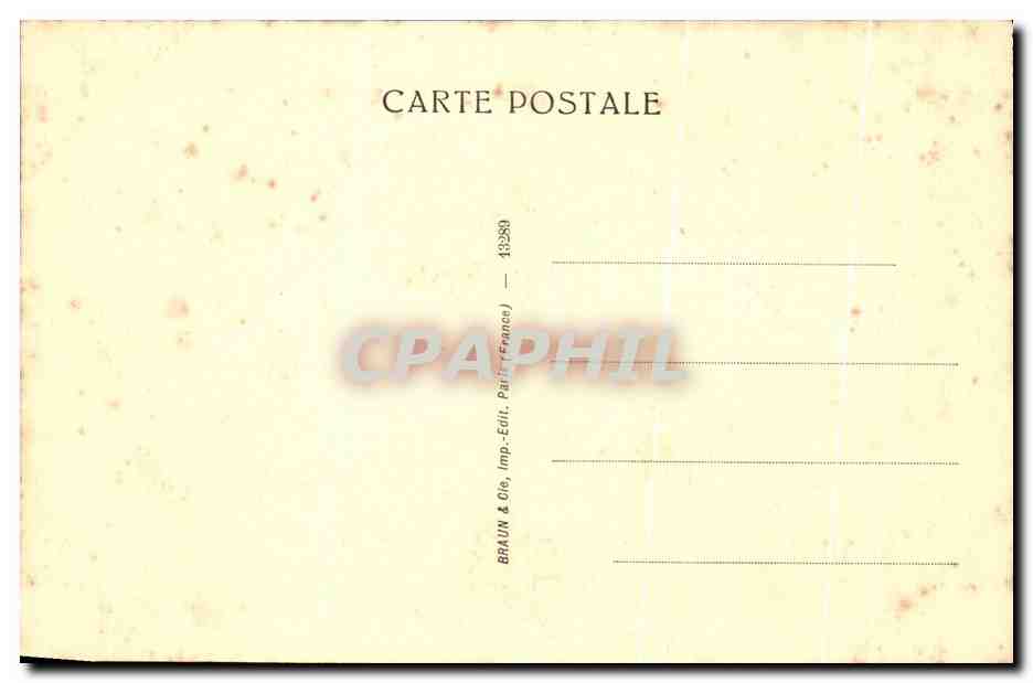 CPA Musee Du Louvre Manet Olympia — Rückseite