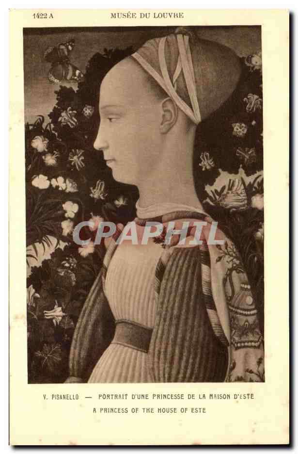 CPA Musee Du Louvre Pisanello Portrait D'Un Princesse de la Maison d'Este