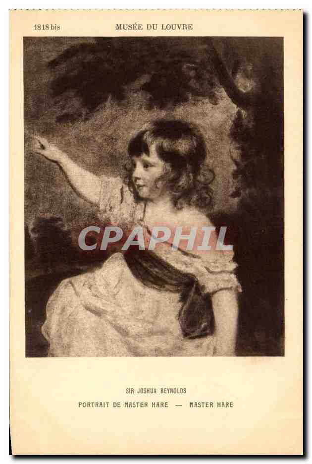 CPA Musee Du Louvre Joshua Reynolds Portrait de Master Hare