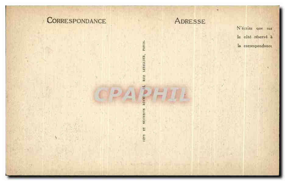 CPA Paris Effet De Neige au Bois De Boulogne — Verso
