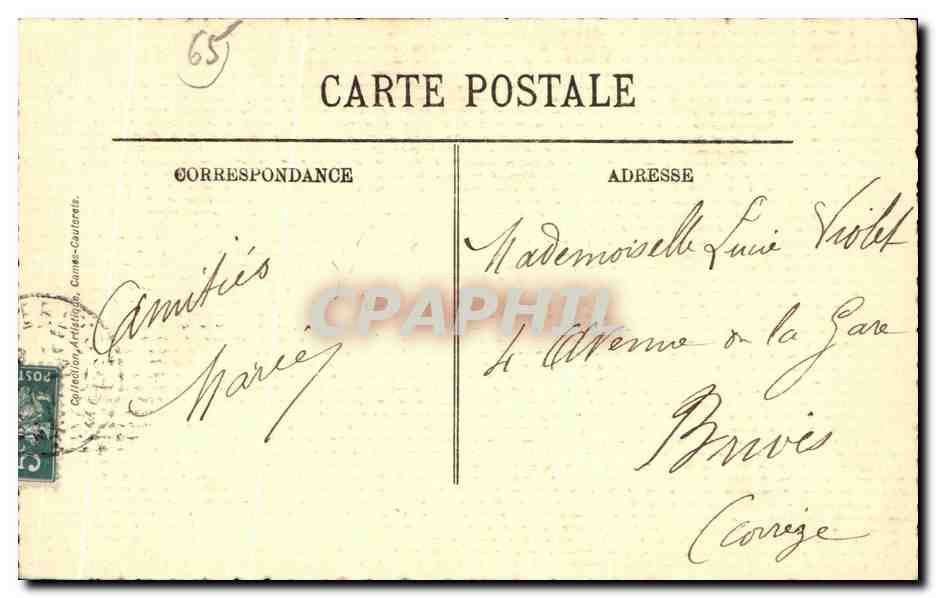 Le Pont de la Raillère et le Cabaliros — Environs de Caute - LL. n°52 — Reverso
