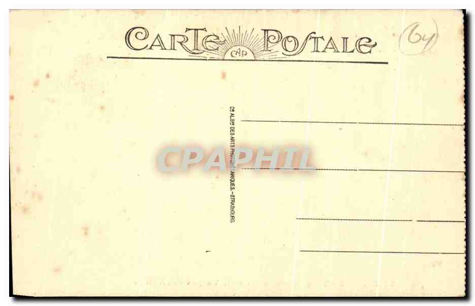 CPA Biarritz Vue Prise Du Rocher De La Vierge Vers l'Attalaye — Verso