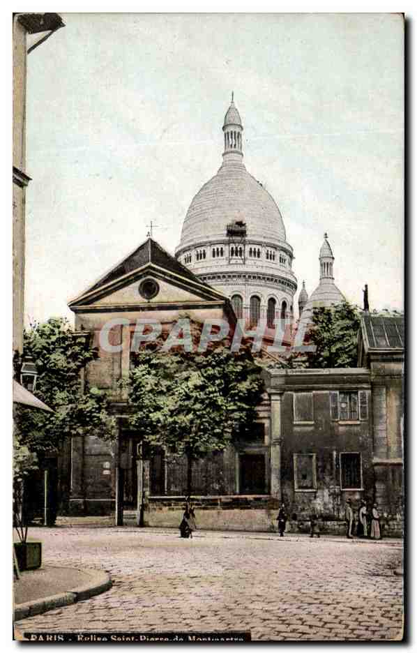 CPA Paris Eglise Saint Pierre De Montmartre Sacre Coeur 