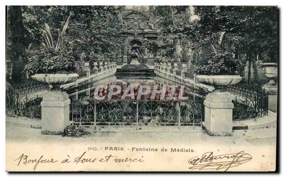 CPA Paris Fontaine De Medicis Luxembourg