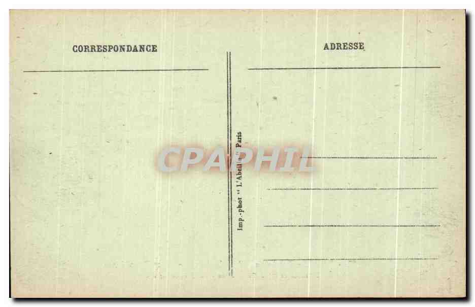 CPA Paris Entree Du Palais De Justice Place Dauphine  — Verso