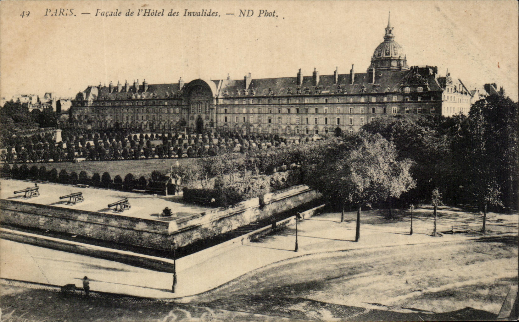 CPA Paris Facade De l'Hotel Des Invalides