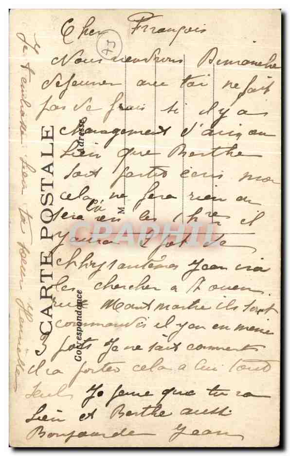 CPA Paris Les Catecombes — Rückseite