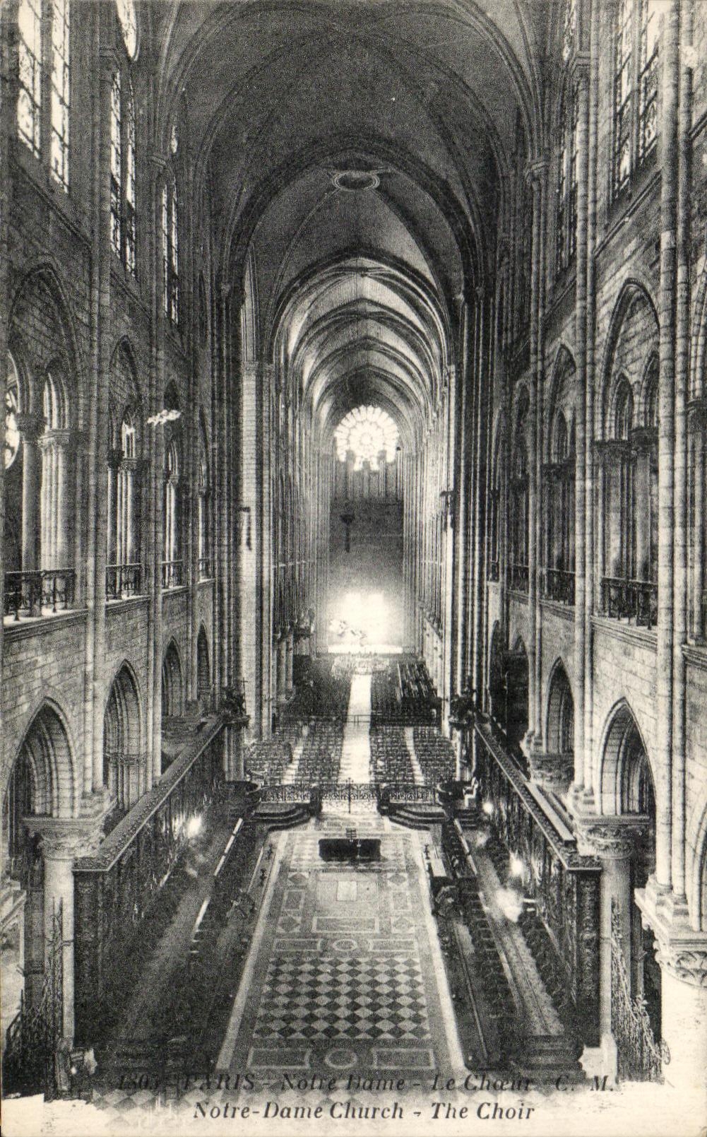 CPA Parise Notre Dame Le Choeur 