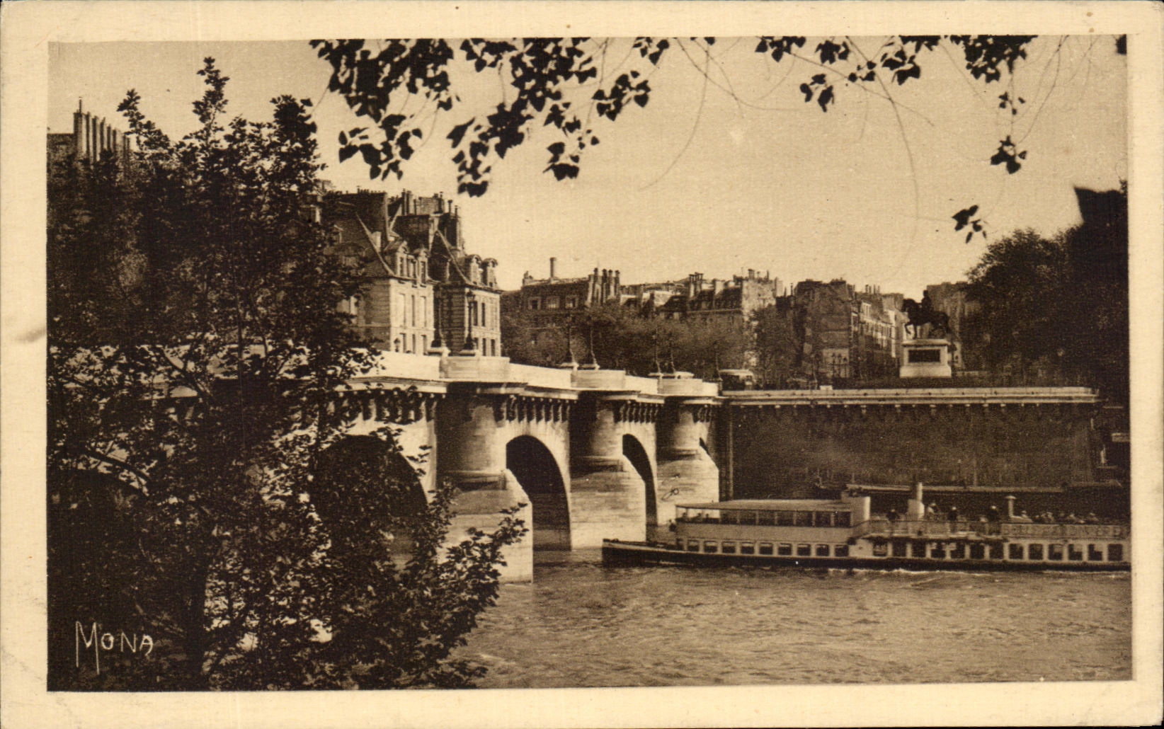 CPA Les Petits Tableaux De Paris Le pont Neuf Peniche