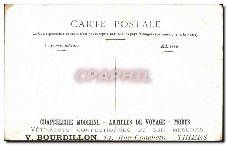 CPA Paris Place De la Bastille et la colonne de Juillet — Rückseite