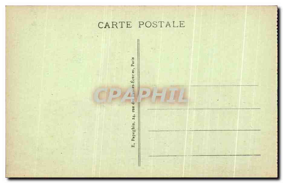 CPA Paris Le Palais et le Jardin du Luxembourg Lion  — Verso