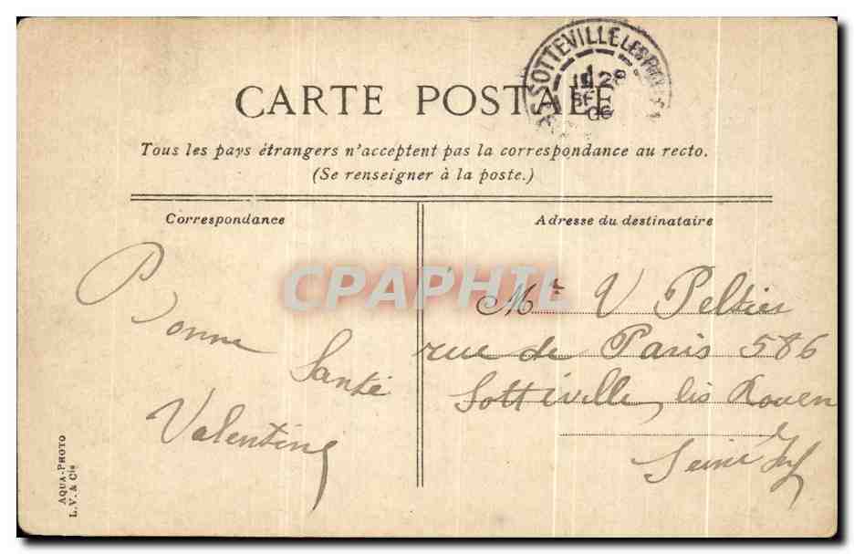 CPA Paris Boulevard Barbes Metro  — Rückseite