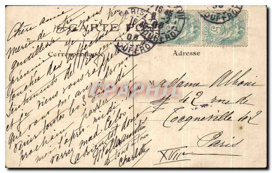 CPA Les Merveilles de Paris La Conciergerie — Rückseite