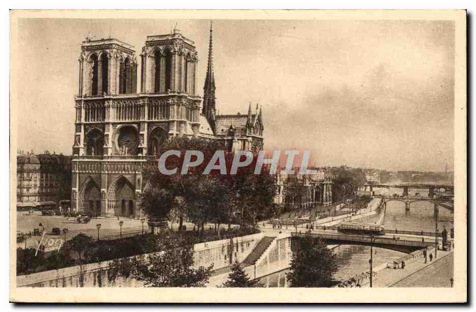 CPA Paris Eglise Notre Dame Vue Generale 