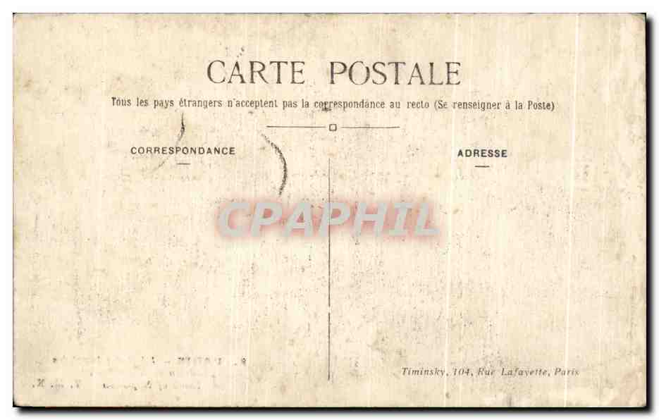 CPA Paris Hotel Des Invalides Tombeau de Napoleon Ier — Verso