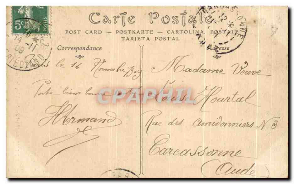 CPA Paris Hotel des Invalides le Tombeau de Napoleon 1er — Rückseite