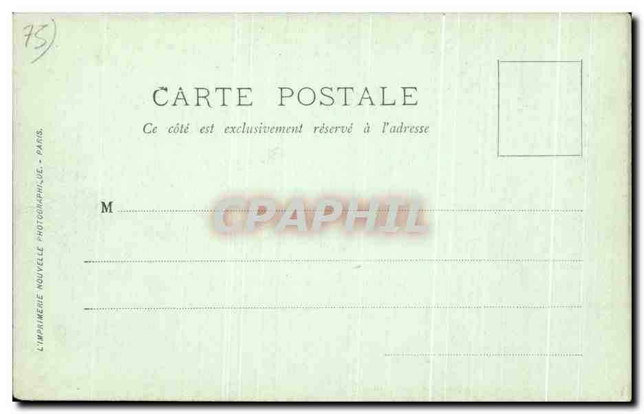CPA Paris Notre Dame Les Toits Gargouilles Diable  — Verso