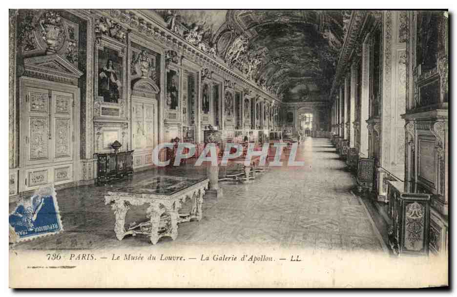 CPA Paris Le Musee du Louvre La Galerie d'Apollon