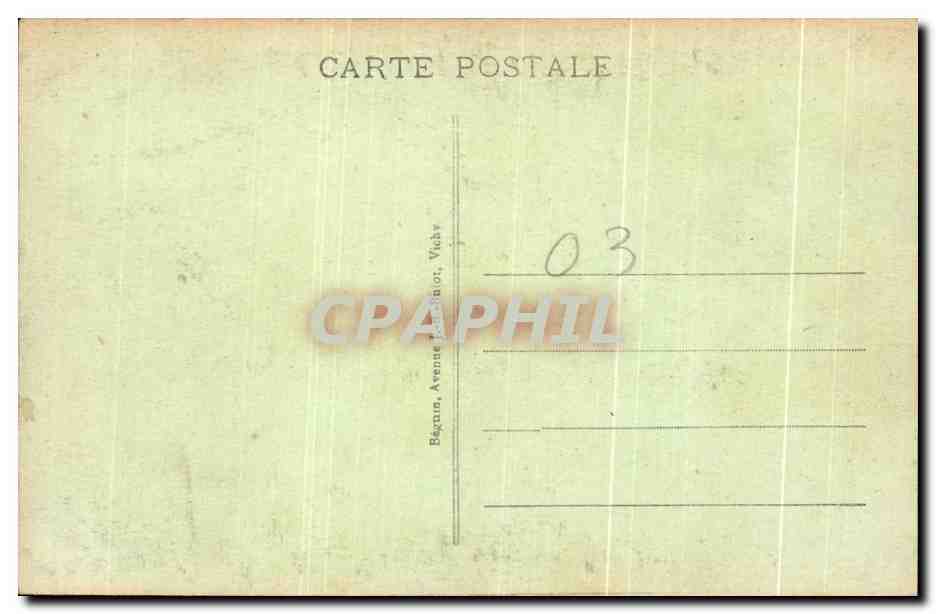 CPA Vichy Le Pont sur l'Allier et Bellerive — Verso