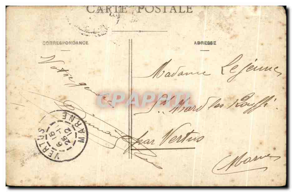 CPA Fantaisie Homme vive Ste Catherine  — Rückseite