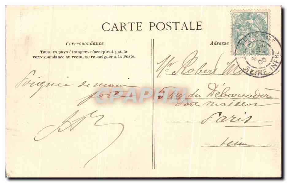 CPA Mers Les Bains Les Villas de la Plage — Verso