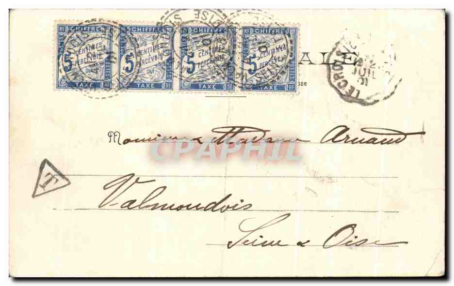 CPA Piriac Le Tombeau d'Almanzor — Rückseite
