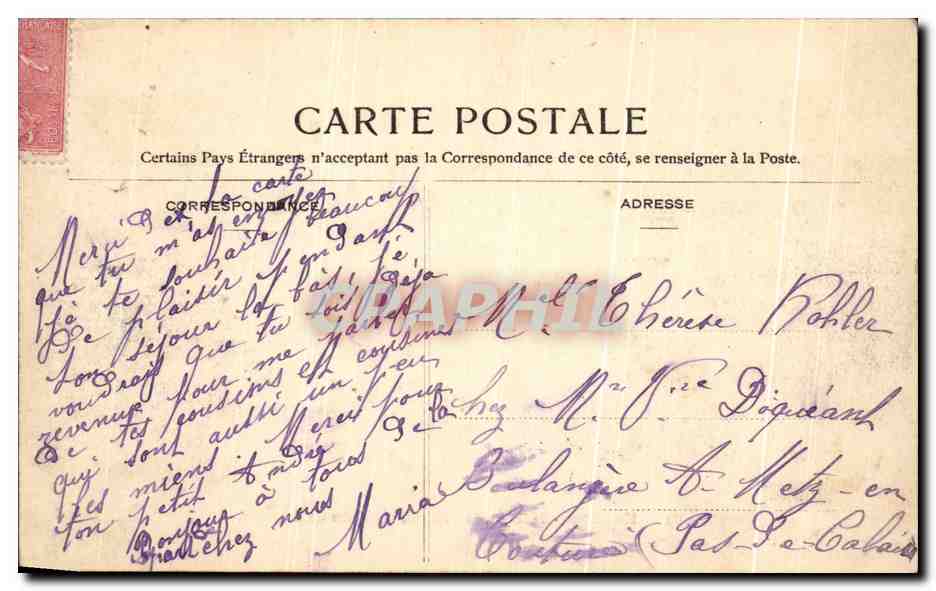 CPA Versailles Hameau de Trianon Maison du Seigneur — Verso