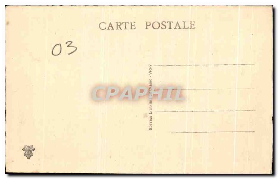 CPA Vichy Pont De l'Allier — Verso