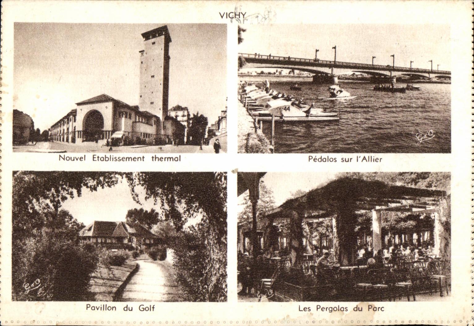 CPA Vichy Nouvel Etablissement Thermal Pavillon du Golf Pergolas du parc