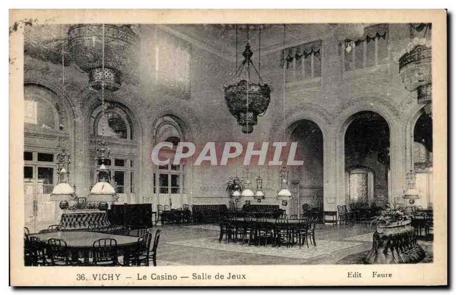 CPA Vichy Le Casino Salle de Jeux