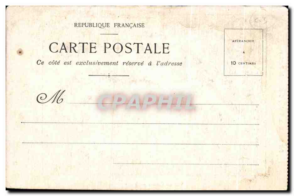 CPA Vue Du Casino Vichy — Rückseite