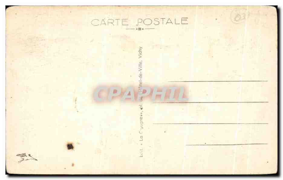 CPA Vichy Eglise Saint Blaise — Verso