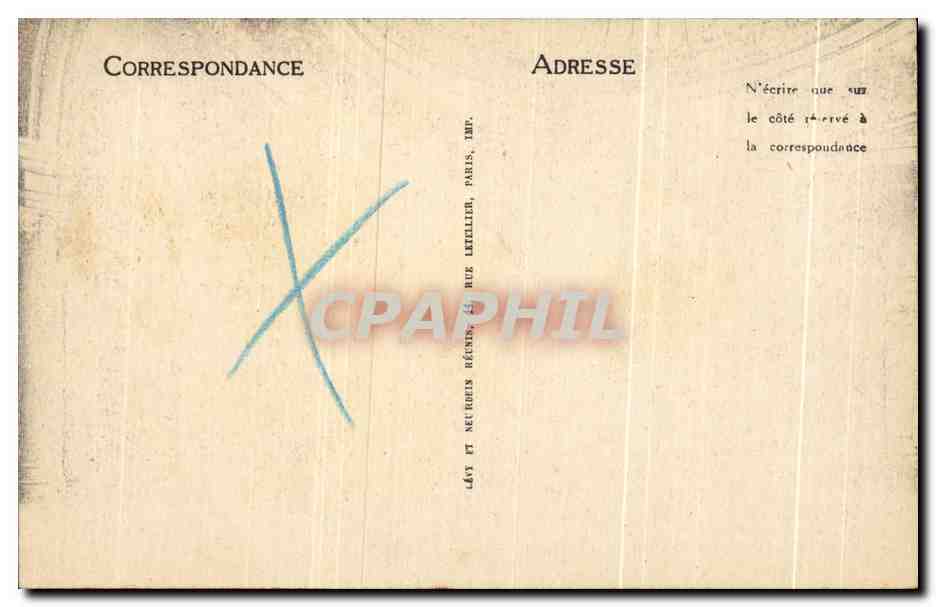 CPA Vichy Le Casino Le Hall — Verso