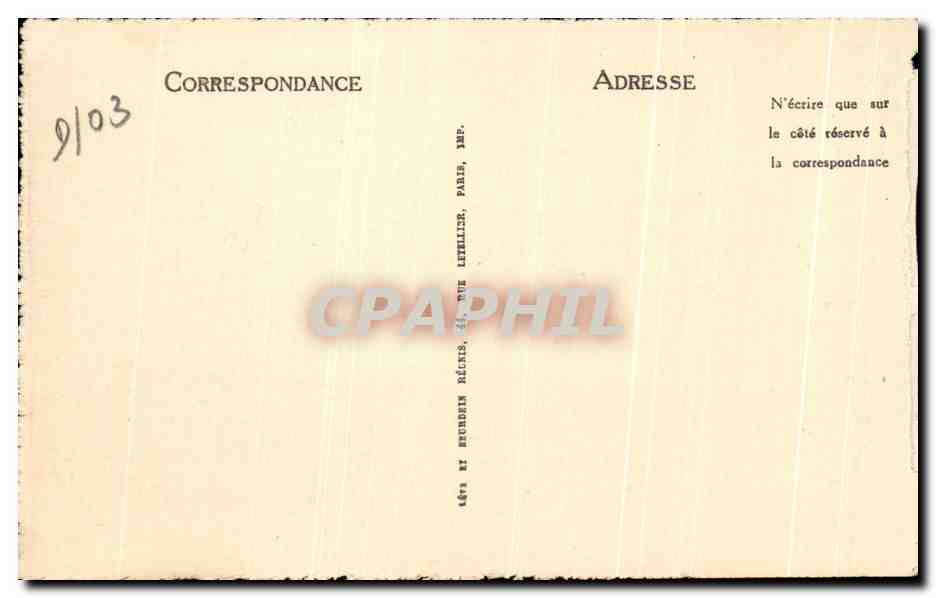 CPA Vichy Le Casino Concert Du Soir — Verso