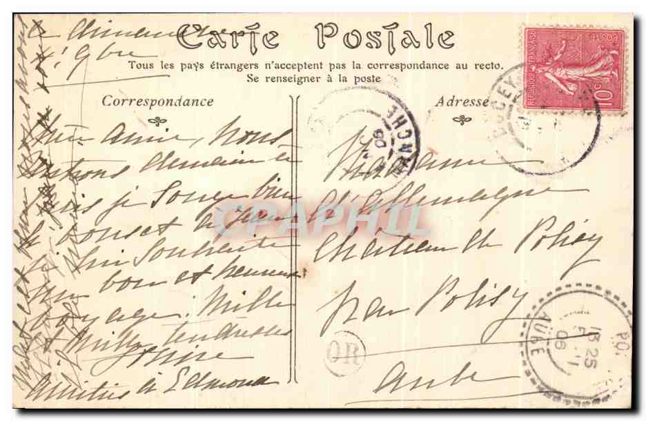 CPA Greves Du Mont Saint Michel Les Pres Sales Moutons  — Rückseite