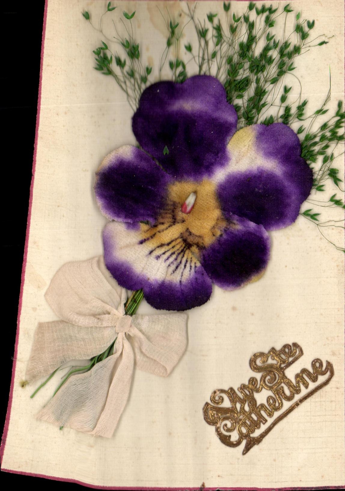 CPA Ste Catherine Fantaisie Fleur 