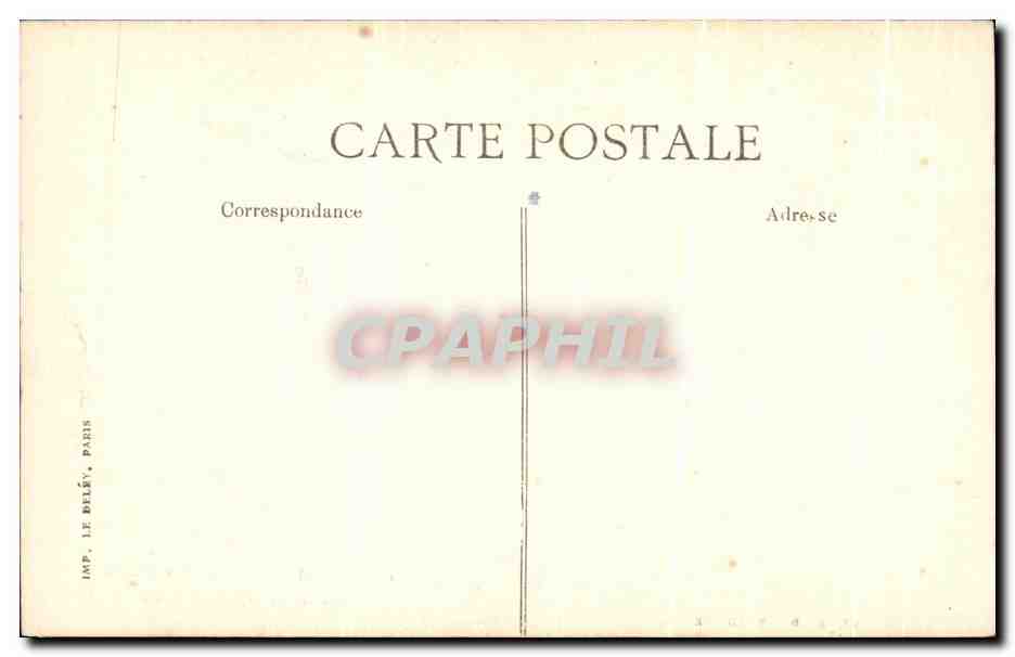 CPA Reims Rue Pluche Militaria — Verso
