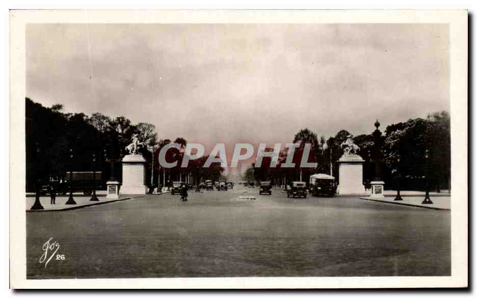 Paris — L'Avenue des Champs-Élysées — Les chevaux de Marly — Éditions 'JO' - Paris
